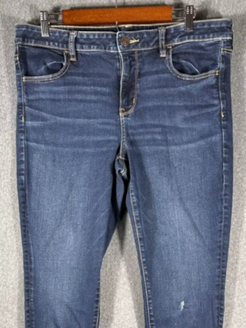 American Eagle Womens Hi-Rise Jegging Dark Wash Skinny Jeans Size 16 Regular